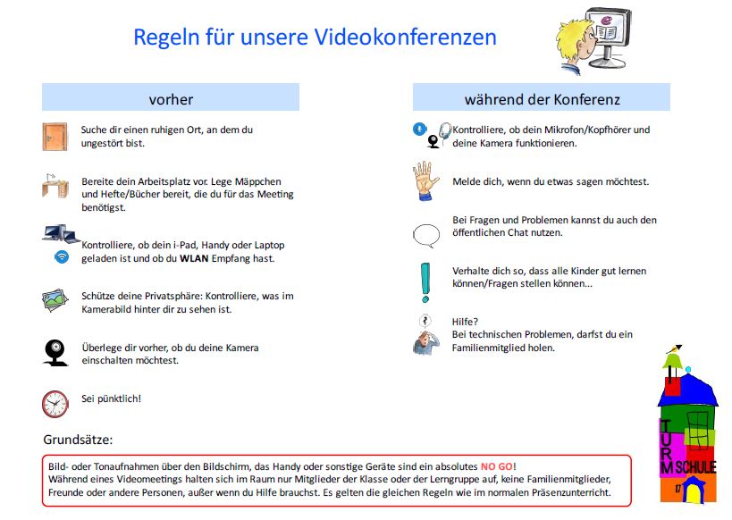 Regeln Videokonferenzen